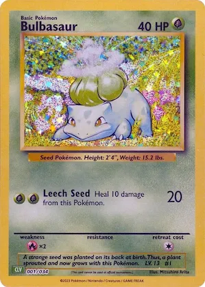Bulbasaur #1 – Trading Card Game Classic