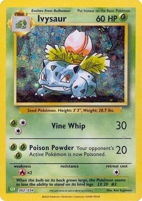 Ivysaur #2 – Trading Card Game Classic