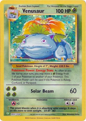 Venusaur #3 – Trading Card Game Classic