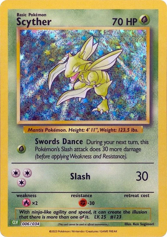 Scyther #6 – Trading Card Game Classic