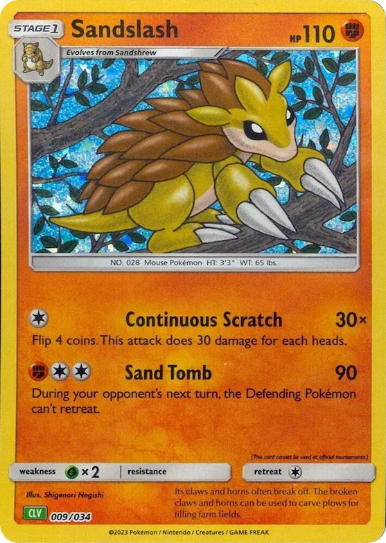 Sandslash #9 – Trading Card Game Classic