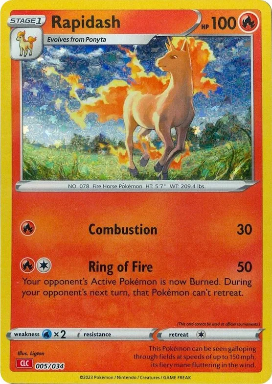 Rapidash #5 – Trading Card Game Classic