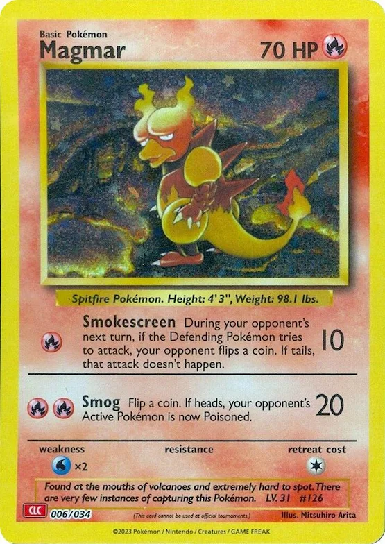 Magmar #6 – Trading Card Game Classic