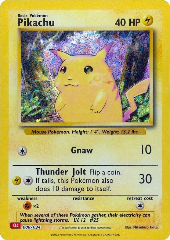 Pikachu #8 – Trading Card Game Classic