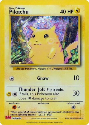 Pikachu #8 – Trading Card Game Classic