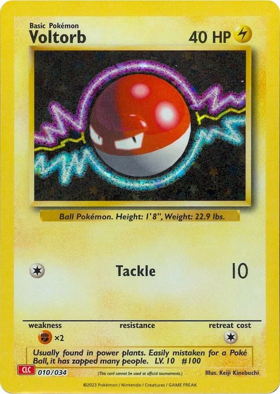 Voltorb #10 – Trading Card Game Classic