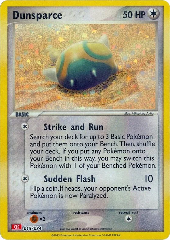 Dunsparce #15 – Trading Card Game Classic