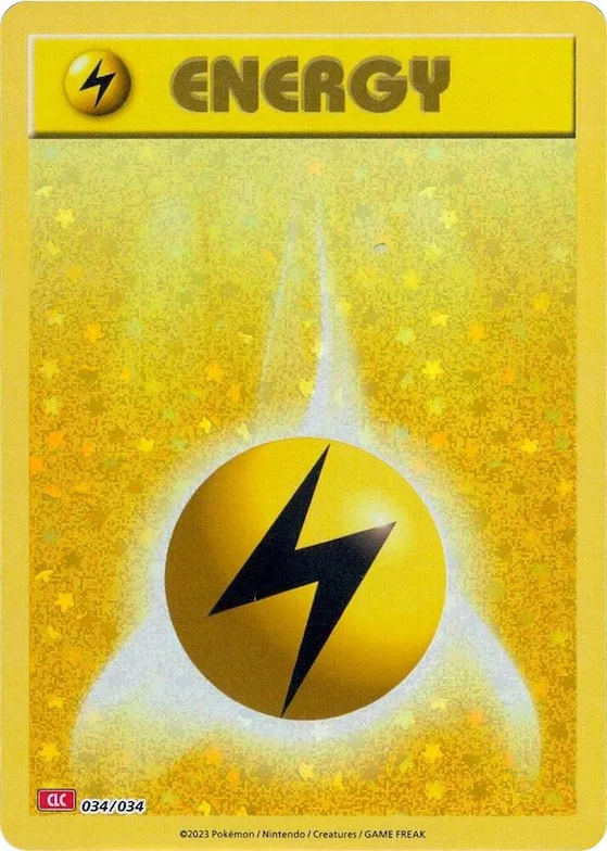 Basic Lightning Energy #34 – Trading Card Game Classic