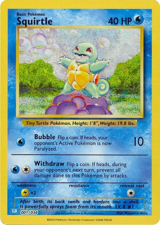 Squirtle #1 – Trading Card Game Classic