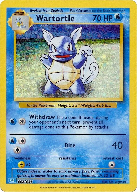 Wartortle #2 – Trading Card Game Classic