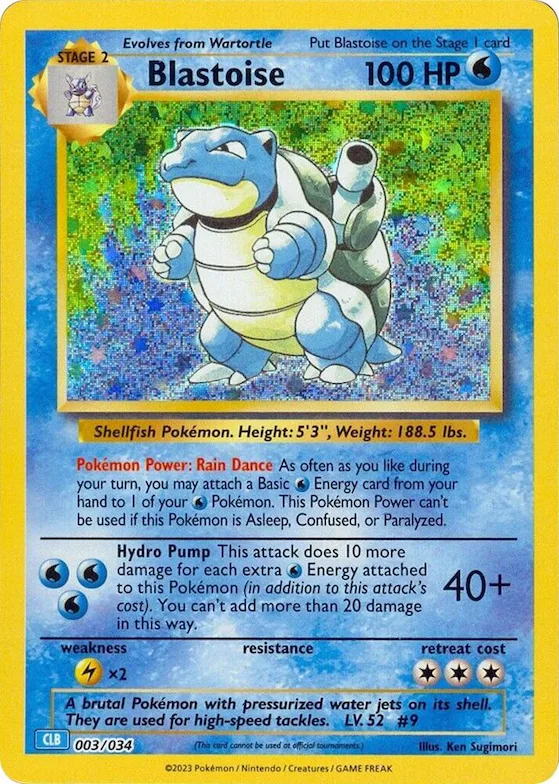 Blastoise #3 – Trading Card Game Classic