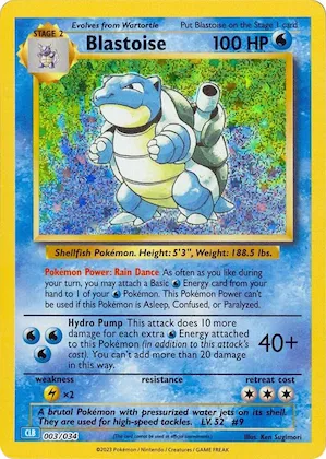 Blastoise #3 – Trading Card Game Classic