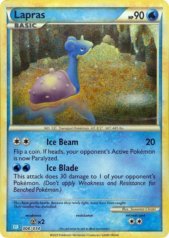 Lapras #8 – Trading Card Game Classic