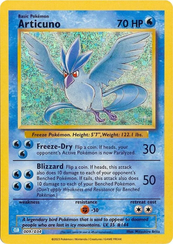 Articuno #9 – Trading Card Game Classic