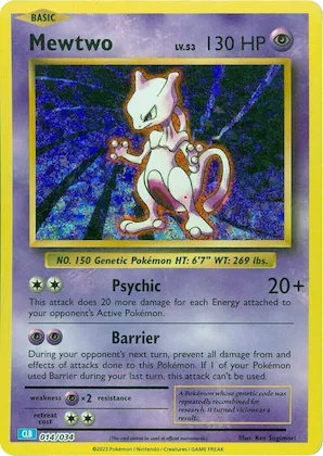 Mewtwo #14 – Trading Card Game Classic