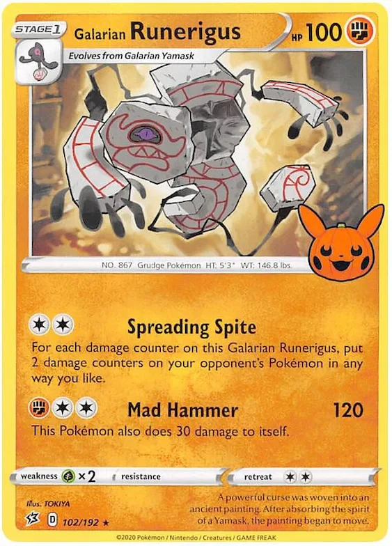 Galarian Runerigus #102 – Trick or Trade BOOster Bundle 2023