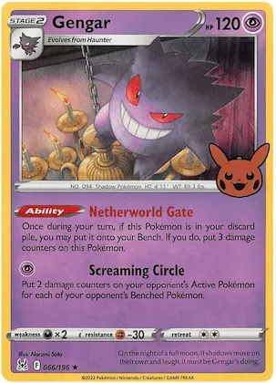 Gengar (2022 Copyright Date) #66 – Trick or Trade BOOster Bundle 2023