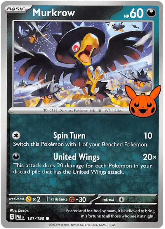 Murkrow #131 – Trick or Trade BOOster Bundle 2023