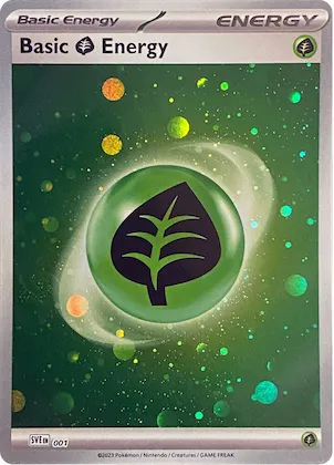 Basic Grass Energy (Cosmos Holo) #1 – Scarlet & Violet Energies