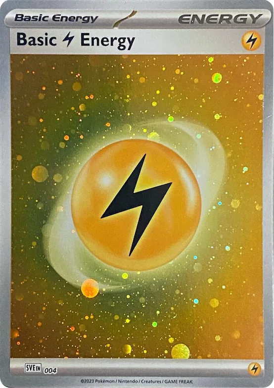 Basic Lightning Energy (Cosmos Holo) #4 – Scarlet & Violet Energies