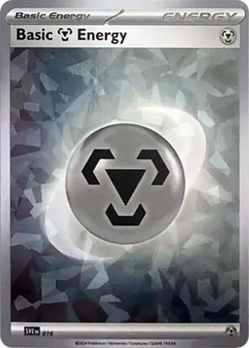 Basic Metal Energy (Cracked Ice Holo) #16 – Scarlet & Violet Energies