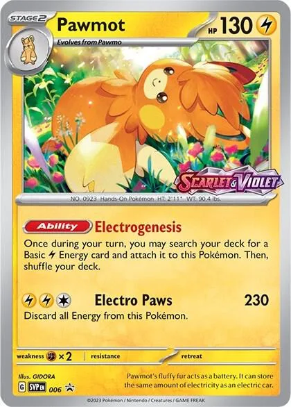Pawmot - 006 (Prerelease) #6 – Scarlet & Violet Promo Cards