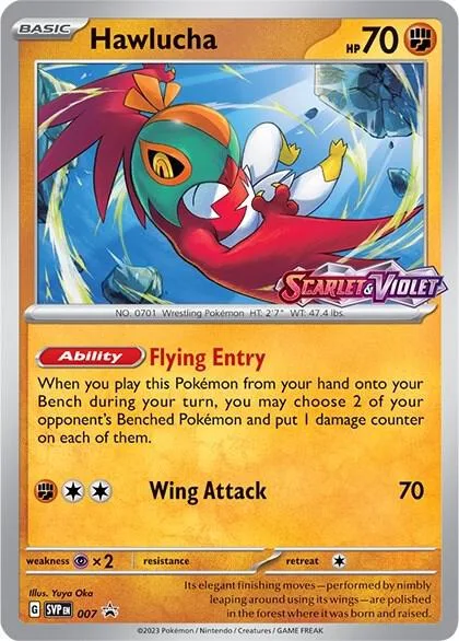 Hawlucha - 007 (Prerelease) #7 – Scarlet & Violet Promo Cards