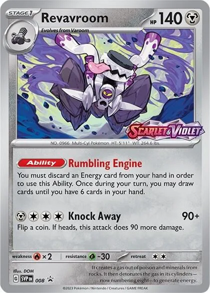 Revavroom - 008 (Prerelease) #8 – Scarlet & Violet Promo Cards