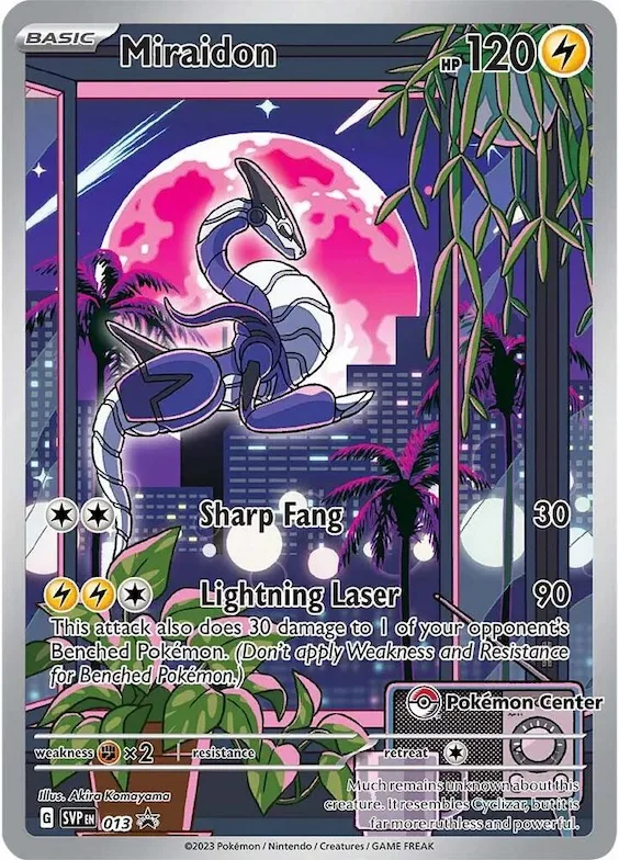 Miraidon - 013 (Pokemon Center Exclusive) #13 – Scarlet & Violet Promo Cards
