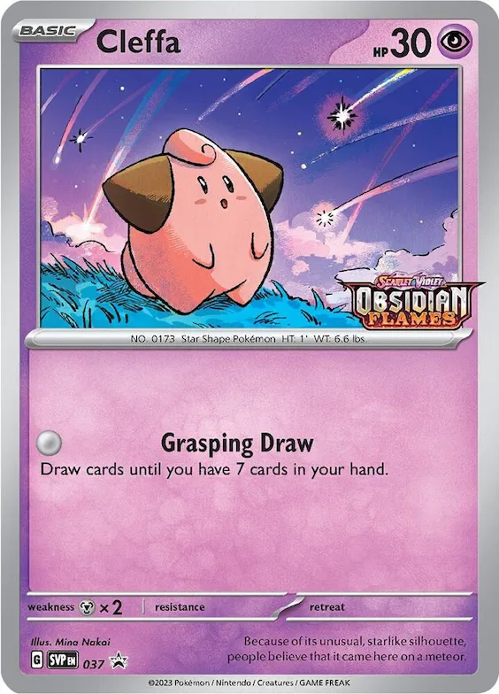 Cleffa - 037 (Prerelease) #37 – Scarlet & Violet Promo Cards