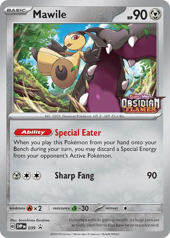 Mawile - 039 (Prerelease) #39 – Scarlet & Violet Promo Cards