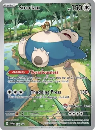 Snorlax - 051 (Pokemon Center Exclusive) 51 – SVP Black Star Promos
