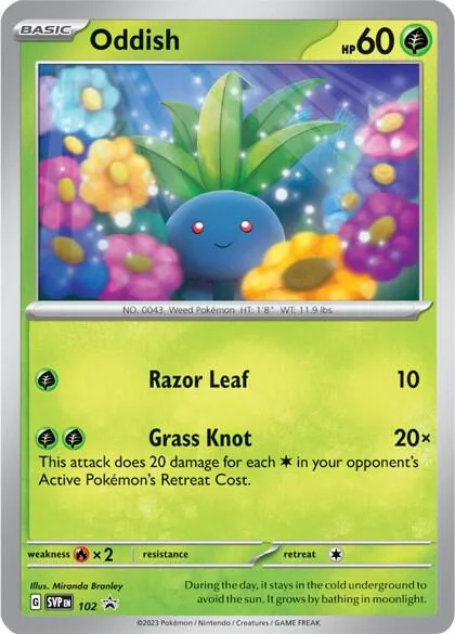 Oddish - 102 #102 – Scarlet & Violet Promo Cards