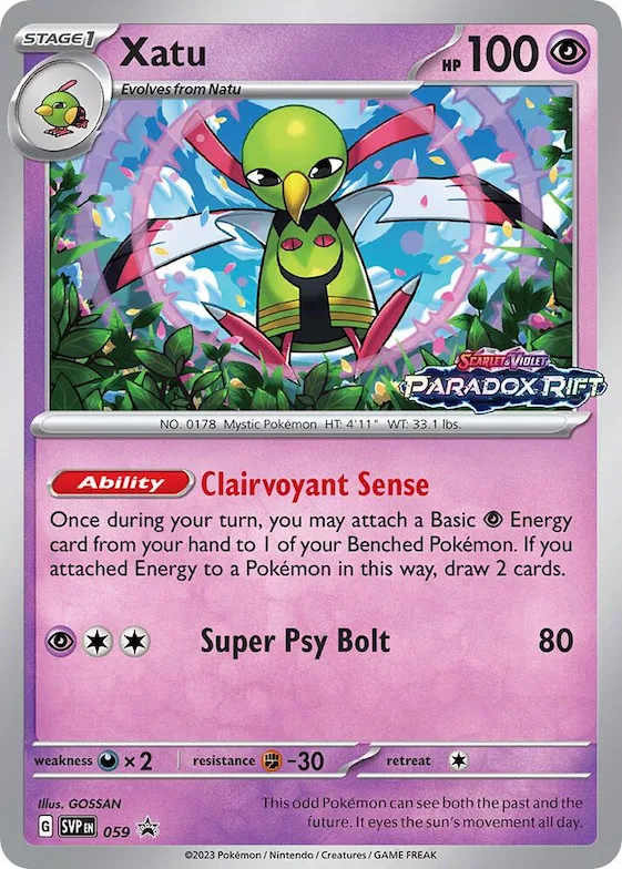 Xatu - 059 (Prerelease) #59 – Scarlet & Violet Promo Cards