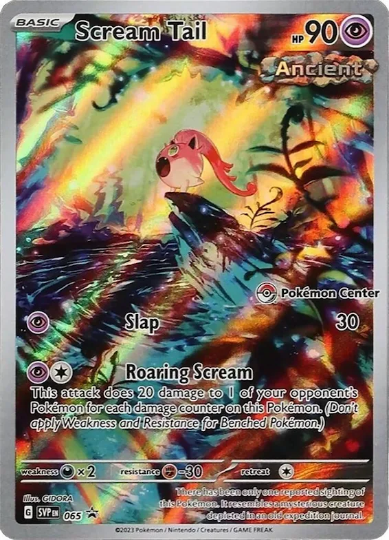 Scream Tail - 065 (Pokemon Center Exclusive) #65 – Scarlet & Violet Promo Cards