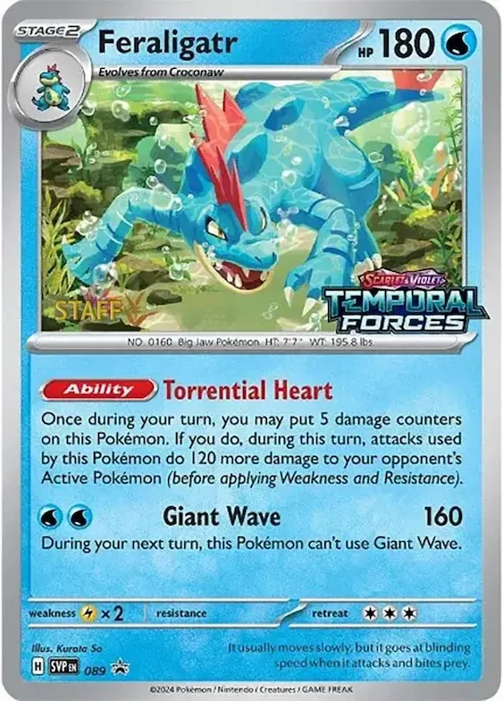 Feraligatr - 089 (Prerelease) [Staff] #89 – Scarlet & Violet Promo Cards