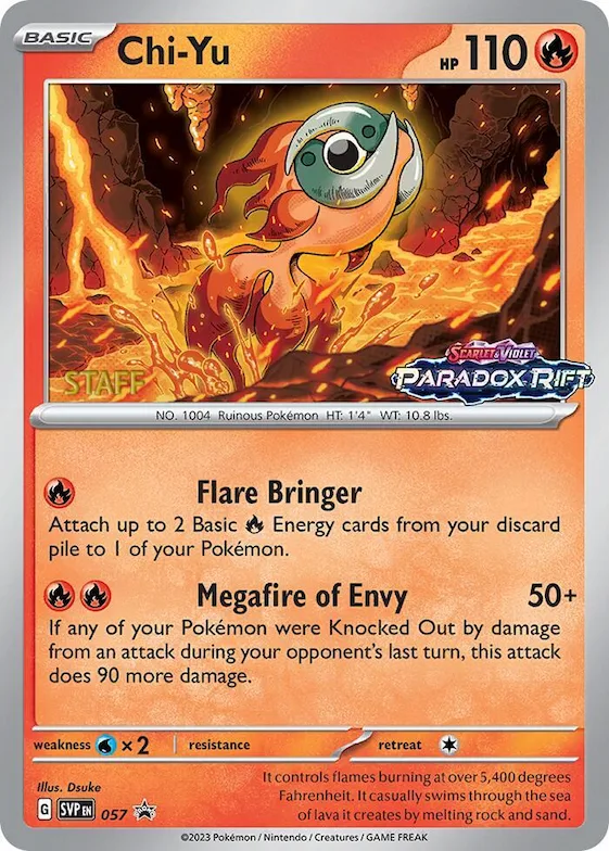 Chi-Yu - 057 (Prerelease) [Staff] #57 – Scarlet & Violet Promo Cards