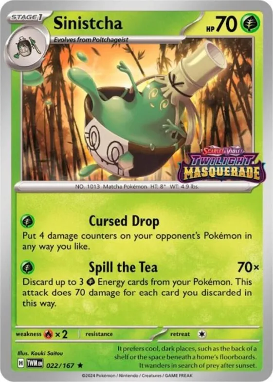 Sinistcha (Prerelease) #22 – Scarlet & Violet Promo Cards