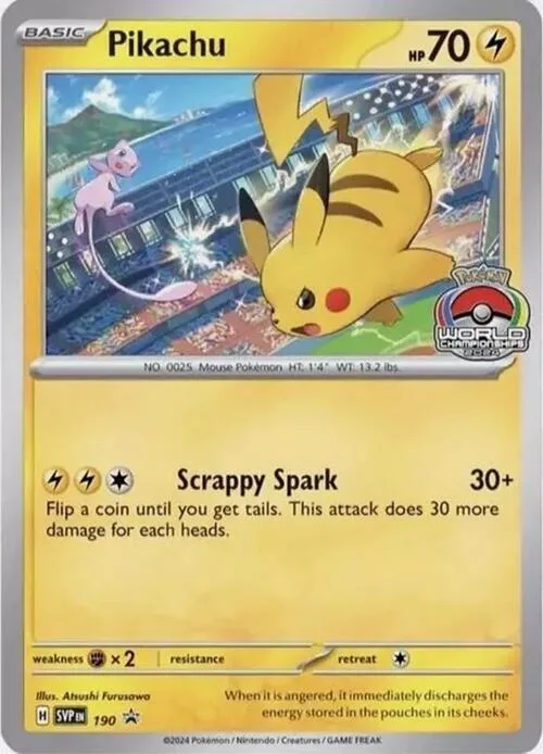 Pikachu - 190 #190 – Scarlet & Violet Promo Cards