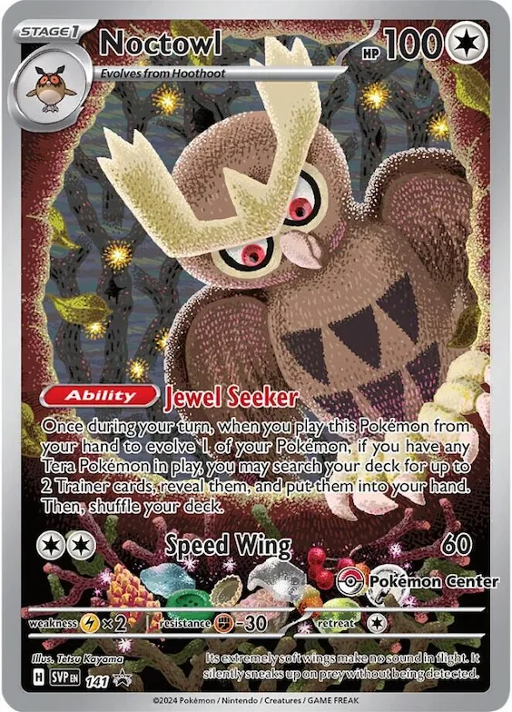 Noctowl - 141 (Pokemon Center Exclusive) #141 – Scarlet & Violet Promo Cards