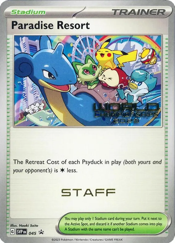 Paradise Resort - 045 (World Championships 2023) [Staff] #45 – Scarlet & Violet Promo Cards