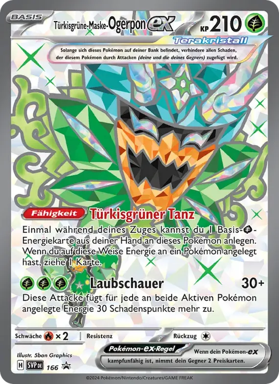 Türkisgrüne-Maske-Ogerpon-ex 166 – SVP Black Star Promos