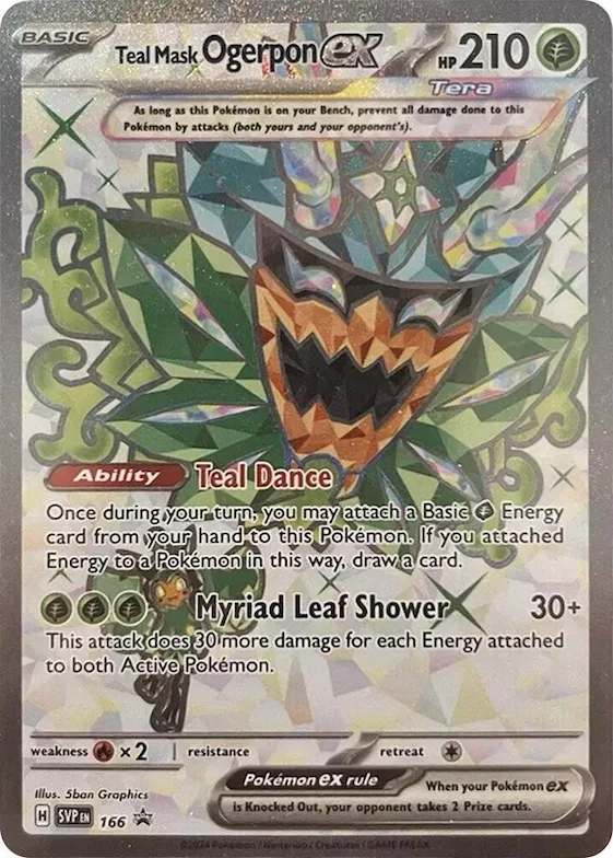Teal Mask Ogerpon ex - 166 #166 – Scarlet & Violet Promo Cards