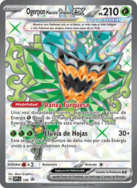 Ogerpon Máscara Turquesa ex 166 – SVP Black Star Promos