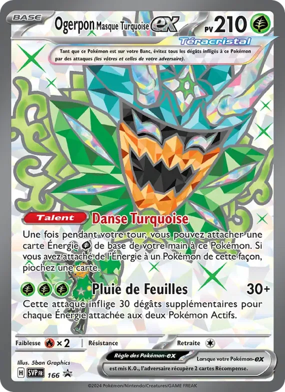 Ogerpon Masque Turquoise-ex 166 – SVP Black Star Promos