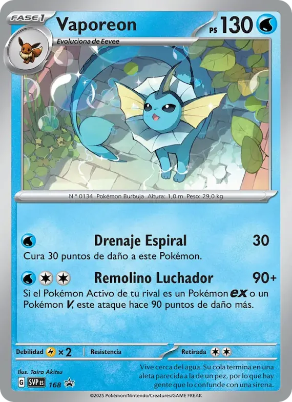 Vaporeon 168 – SVP Black Star Promos