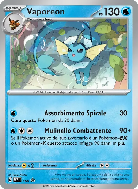 Vaporeon 168 – SVP Black Star Promos