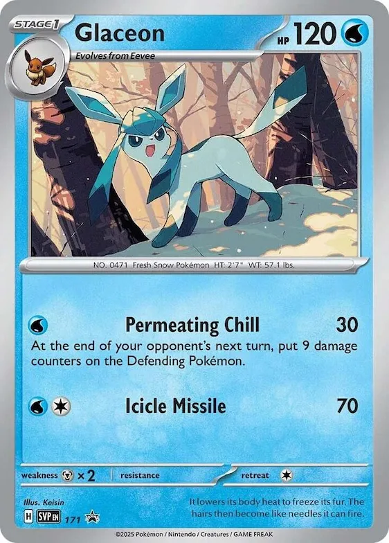 Glaceon - 171 (Cosmos Holo) #171 – Scarlet & Violet Promo Cards