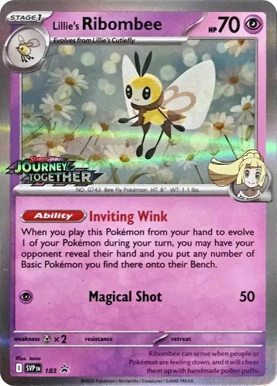 Lillie's Ribombee - 183 (Prerelease) #183 – Scarlet & Violet Promo Cards