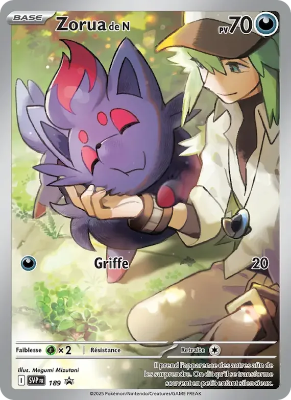Zorua de N 189 – SVP Black Star Promos